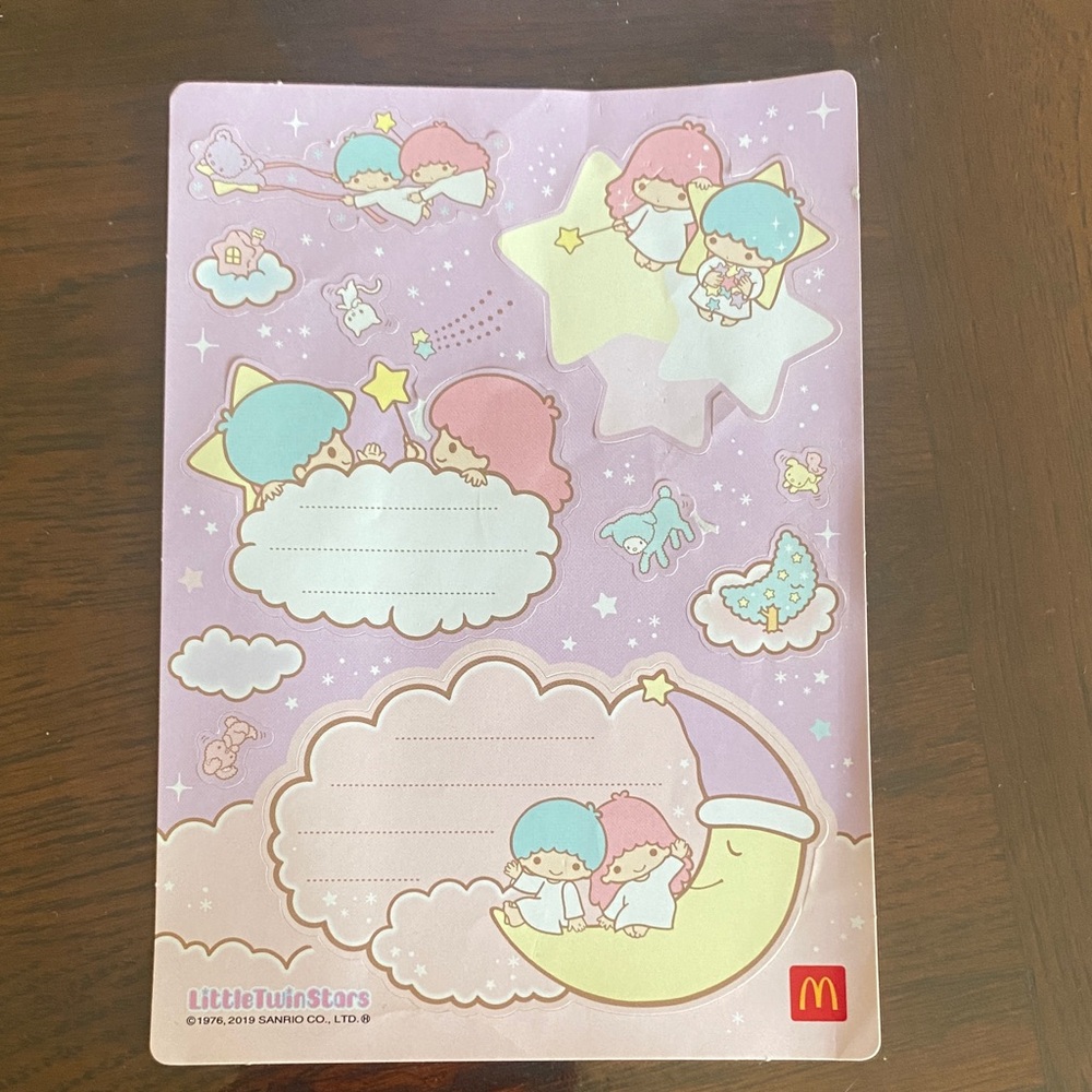 Sanrio Little Twin Stars Pastel Sticker sheet